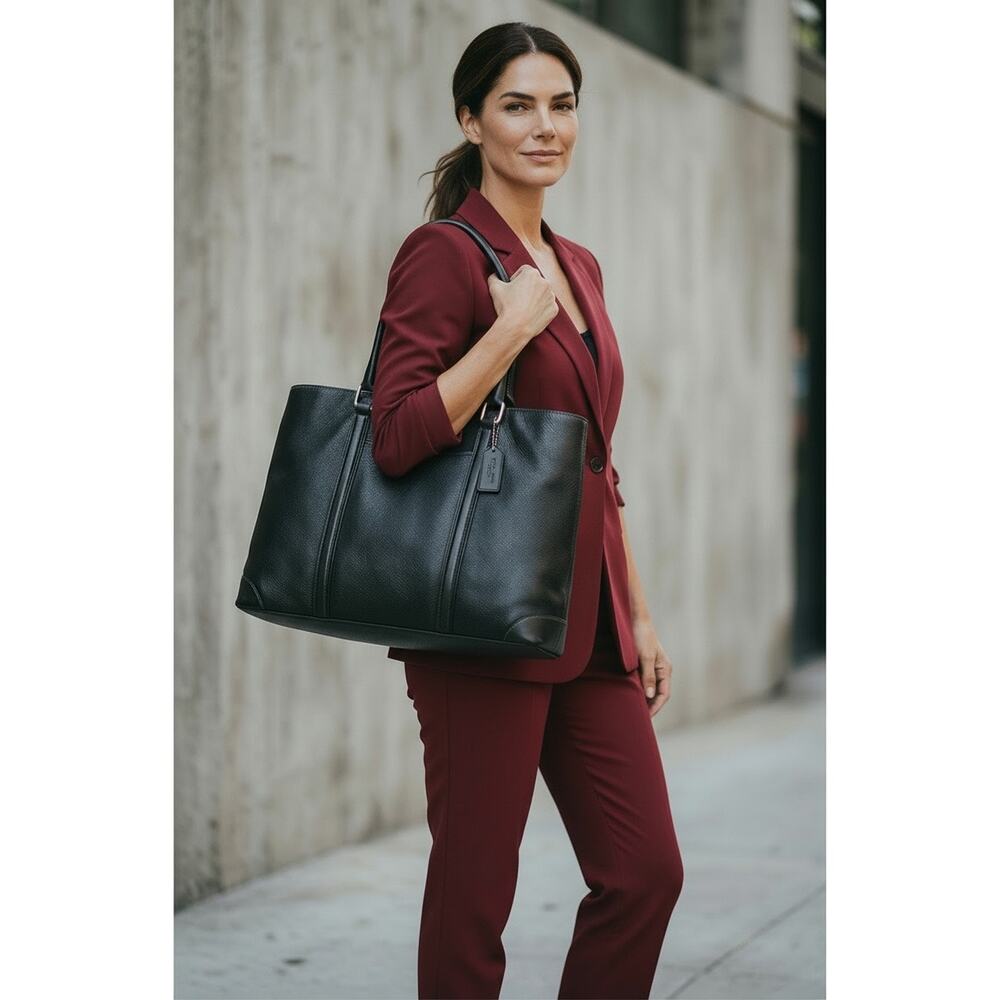 Vintage Coach 7515 Hamptons Leather Business Carryall Bag - Picture 11 of 11